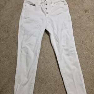 Madewell Women's High Rise Jeans in White